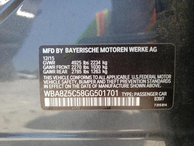 WBA8Z5C58GG501701 BMW 328 Xigt Sulev