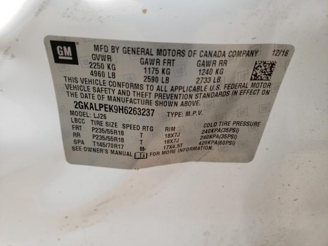 2GKALPEK9H6263237 GMC Terrain Slt
