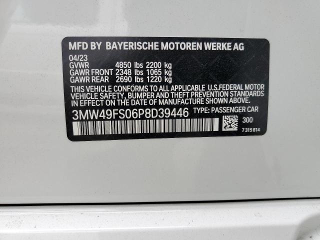 3MW49FS06P8D39446 BMW M340I