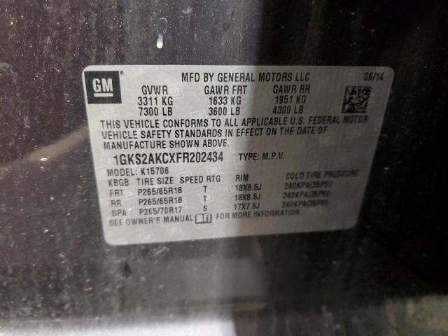 1GKS2AKCXFR202434 GMC YUKON SLE