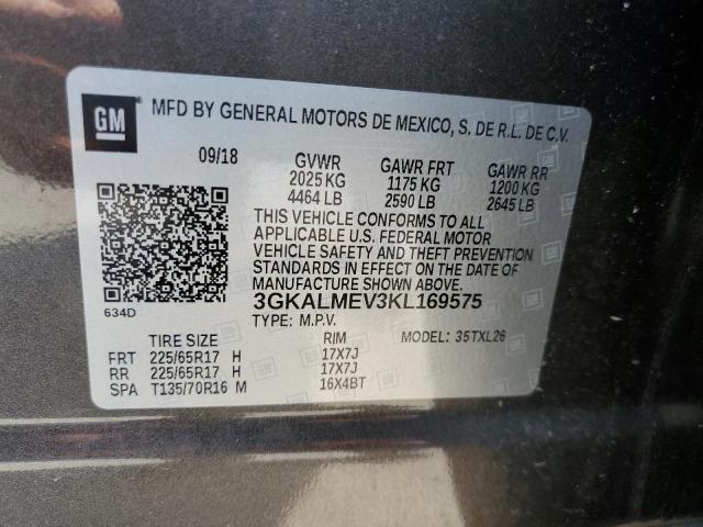 3GKALMEV3KL169575 GMC Terrain Sle