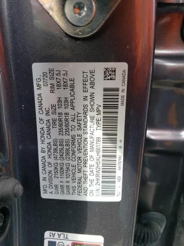2HKRW2H5XLH661799 Honda CR-V EX