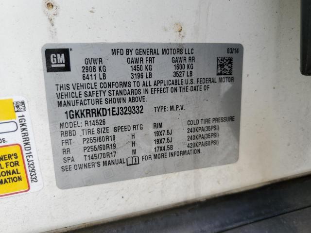 1GKKRRKD1EJ329332 GMC Acadia Slt-1