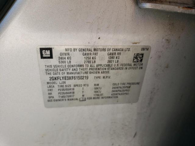 2GKFLYE3XF6150219 GMC Terrain Slt