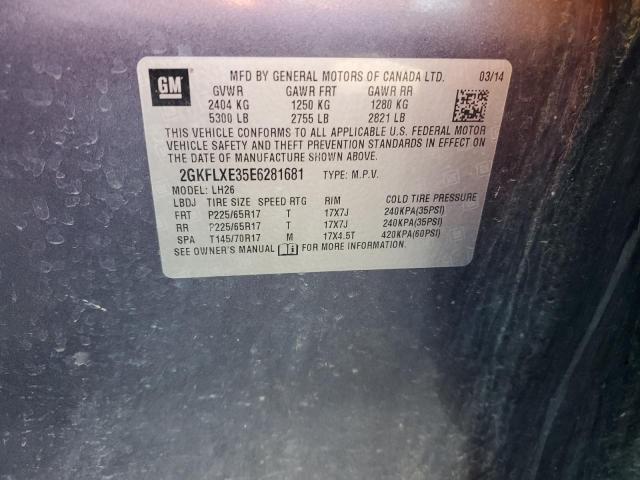 2GKFLXE35E6281681 GMC Terrain Slt