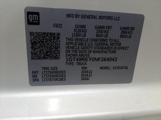 1GT49REY0NF264043 GMC Sierra K2500 Denali
