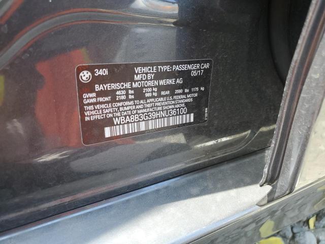 WBA8B3G39HNU36100 BMW 340 I
