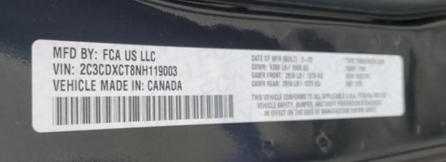 2C3CDXCT8NH119003 Dodge CHARGER R/T