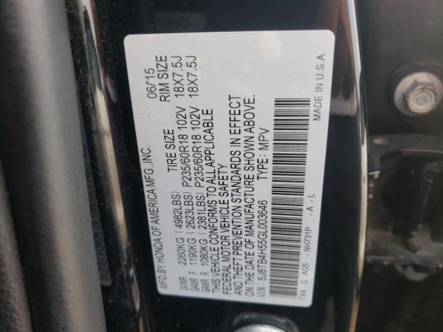 5J8TB4H55GL003646 Acura Rdx Technology