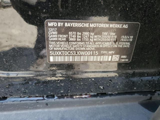 5UXKT0C53J0W00115 BMW X5 Xdr40e