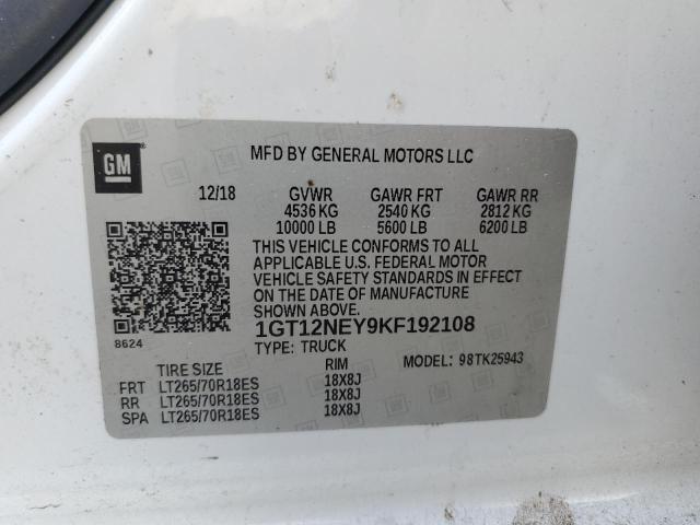 1GT12NEY9KF192108 GMC Sierra K2500 Heavy Duty