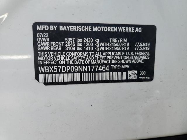 WBX57DP09NN177464 BMW X3 Xdrive30i