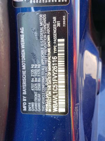 WBAVL1C51FVY26116 BMW X1 Xdrive28i
