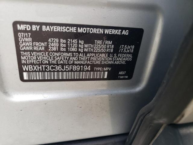 WBXHT3C36J5F89194 BMW X1 Xdrive28i