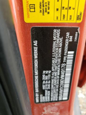 WBAVM1C59EVW49178 BMW X1 Sdrive28i