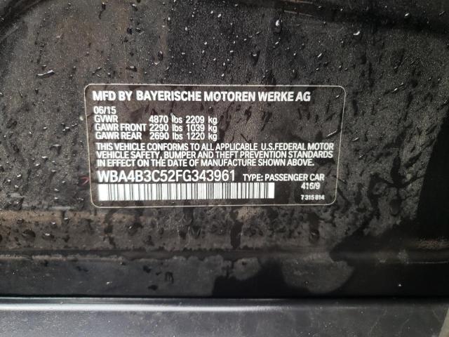 WBA4B3C52FG343961 BMW 435 Xi Gran Coupe