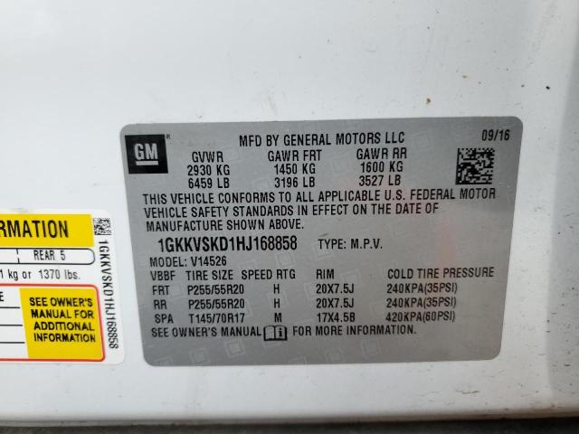 1GKKVSKD1HJ168858 GMC Acadia Limited Slt-2