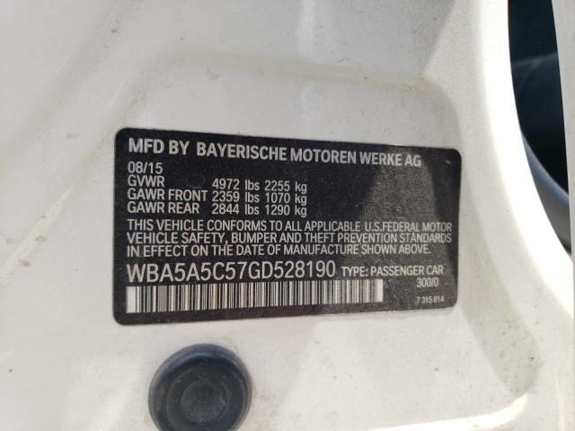 WBA5A5C57GD528190 BMW 528 I
