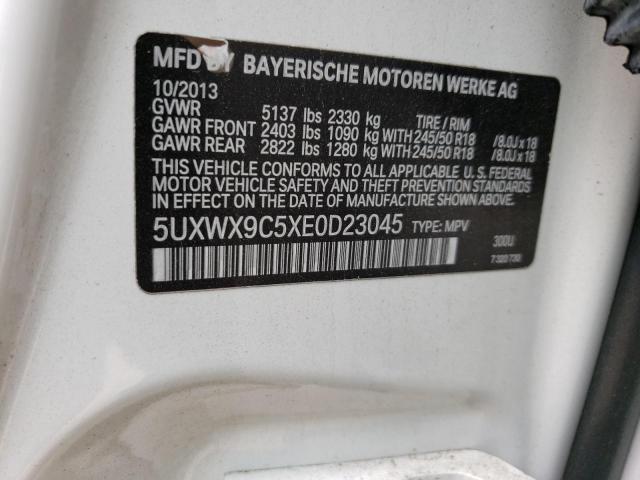 5UXWX9C5XE0D23045 BMW X3 Xdrive28i