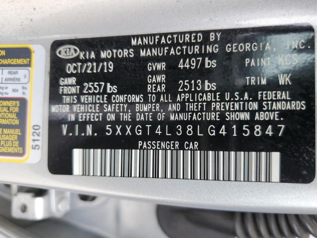5XXGT4L38LG415847 KIA Optima Lx