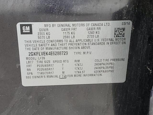 2GKFLVEK4E6288729 GMC Terrain Sle
