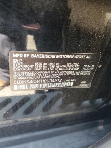 5UXKS4C34H0U04512 BMW X5 Xdrive35d