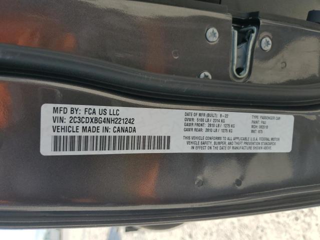 2C3CDXBG4NH221242 Dodge Charger Sxt