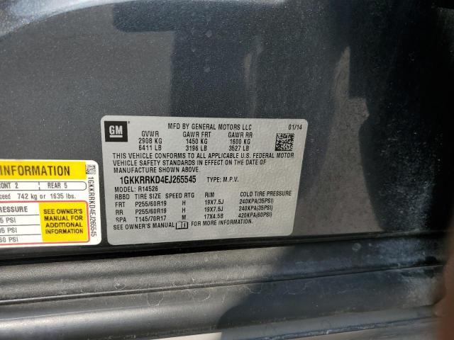 1GKKRRKD4EJ265545 GMC Acadia Slt-1