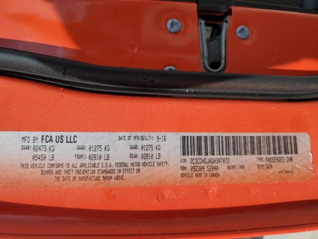 2C3CDXGJ0GH347072 Dodge Charger R/t Scat Pack