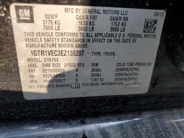 1GTR1VEC3EZ138297 GMC Sierra C1500 Slt