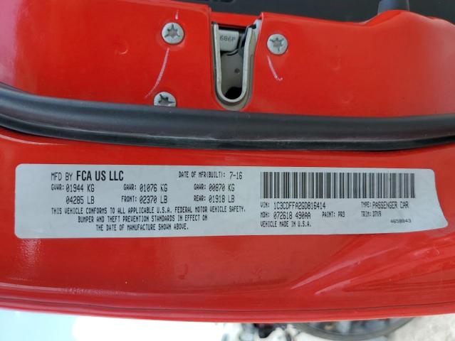 1C3CDFFA2GD816414 Dodge Dart Sxt Sport