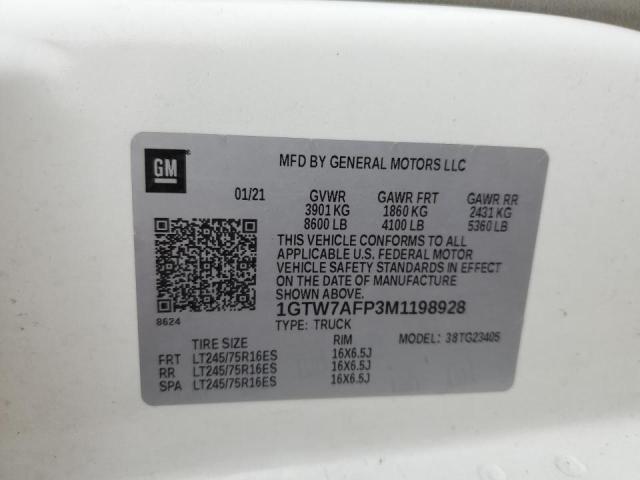 1GTW7AFP3M1198928 GMC Savana G2500