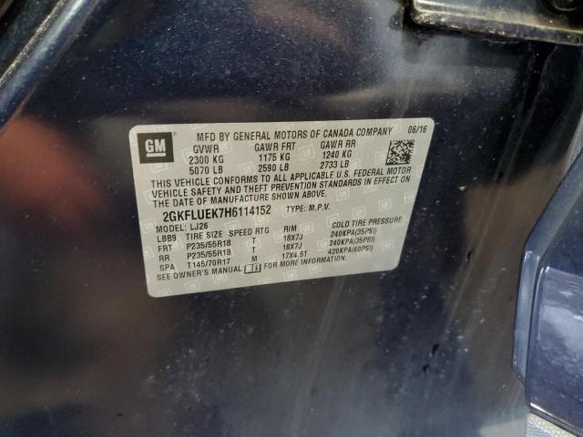 2GKFLUEK7H6114152 GMC Terrain Slt