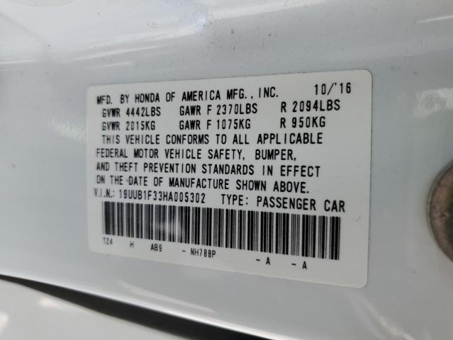 19UUB1F33HA005302 Acura TLX
