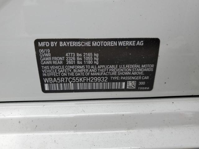 WBA5R7C55KFH29932 BMW 330XI