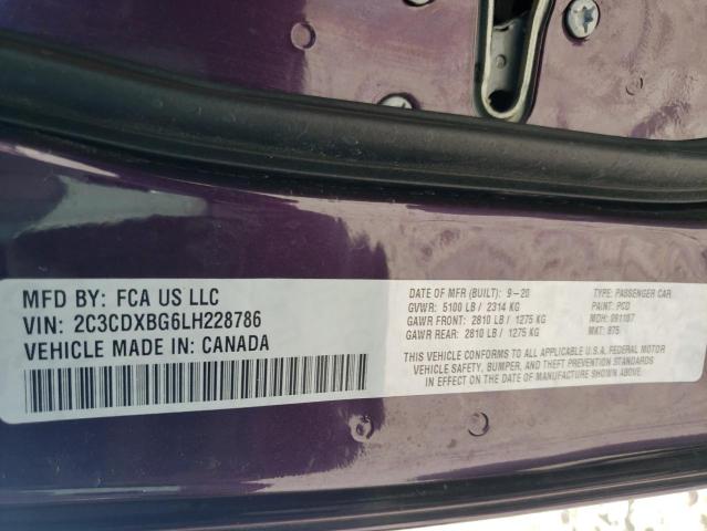 2C3CDXBG6LH228786 Dodge Charger Sxt