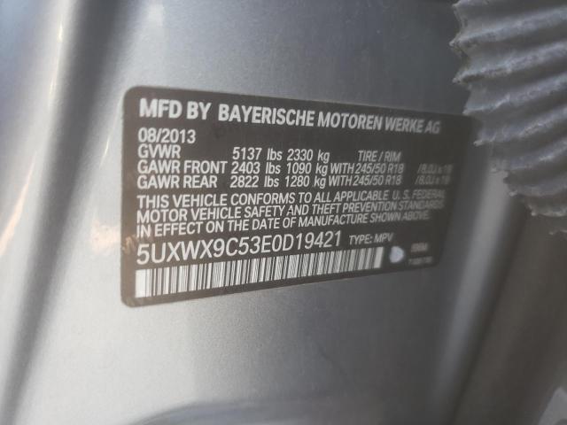 5UXWX9C53E0D19421 BMW X3 Xdrive28i