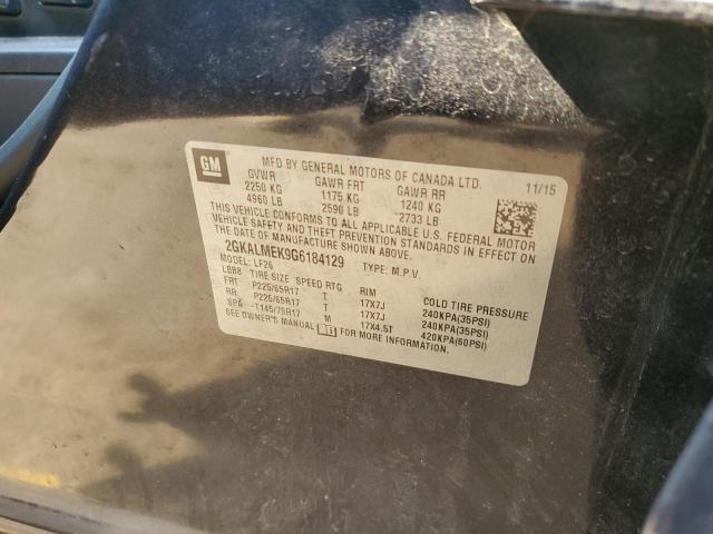 2GKALMEK9G6184129 GMC Terrain Sle