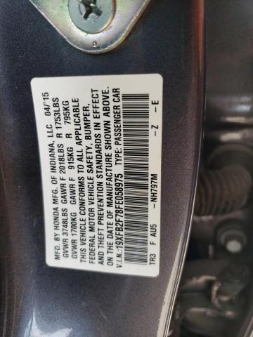 19XFB2F78FE058975 Honda CIVIC SE