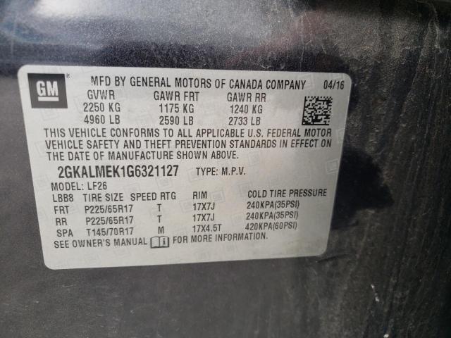 2GKALMEK1G6321127 GMC Terrain Sle