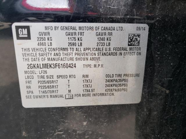 2GKALMEK3F6160424 GMC Terrain Sle