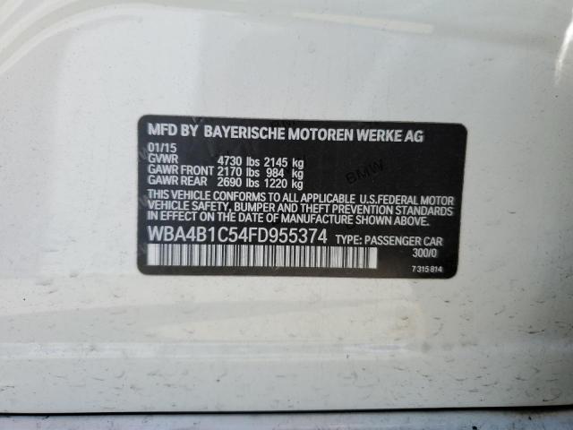 WBA4B1C54FD955374 BMW 435 I Gran Coupe