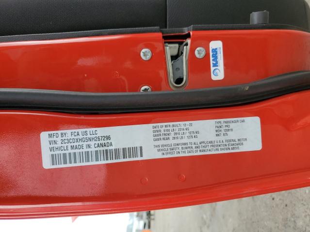 2C3CDXHG5NH267296 Dodge CHARGER GT
