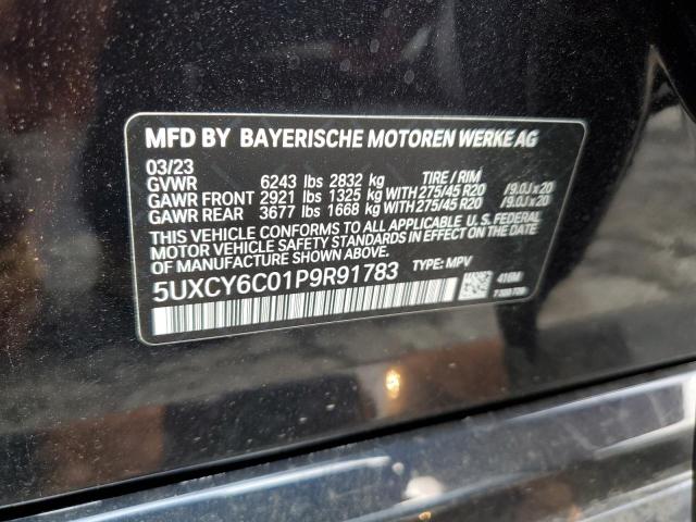 5UXCY6C01P9R91783 BMW X6 Xdrive40i