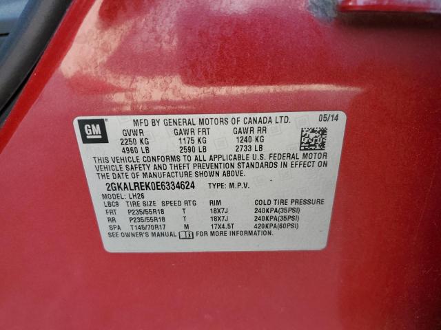 2GKALREK0E6334624 GMC Terrain Sle