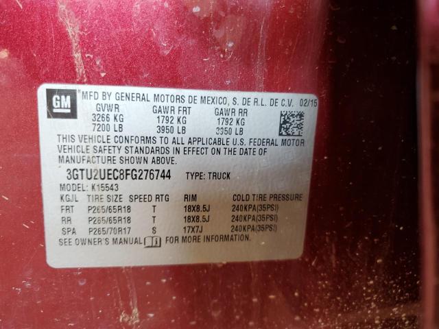 3GTU2UEC8FG276744 GMC Sierra K1500 Sle
