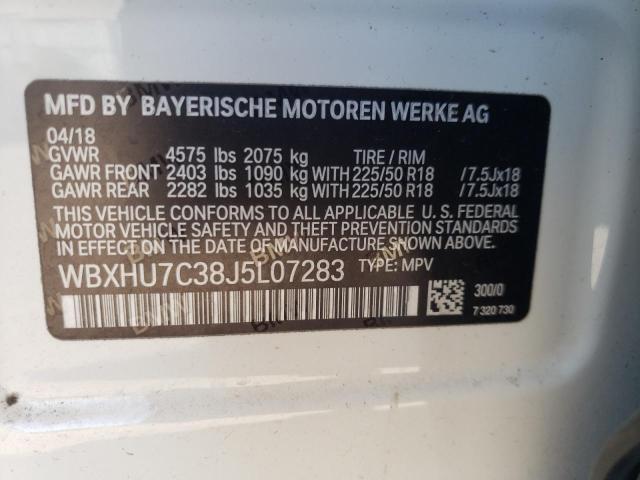 WBXHU7C38J5L07283 BMW X1 Sdrive28i