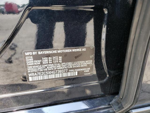 WBA7E2C5XHG739377 BMW 740 I