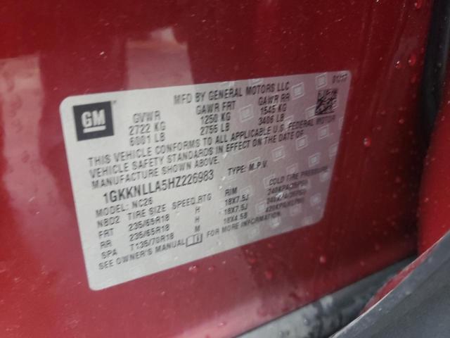 1GKKNLLA5HZ226983 GMC ACADIA SLE
