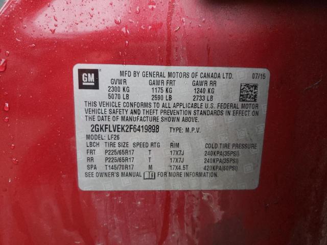 2GKFLVEK2F6419898 GMC Terrain Sle